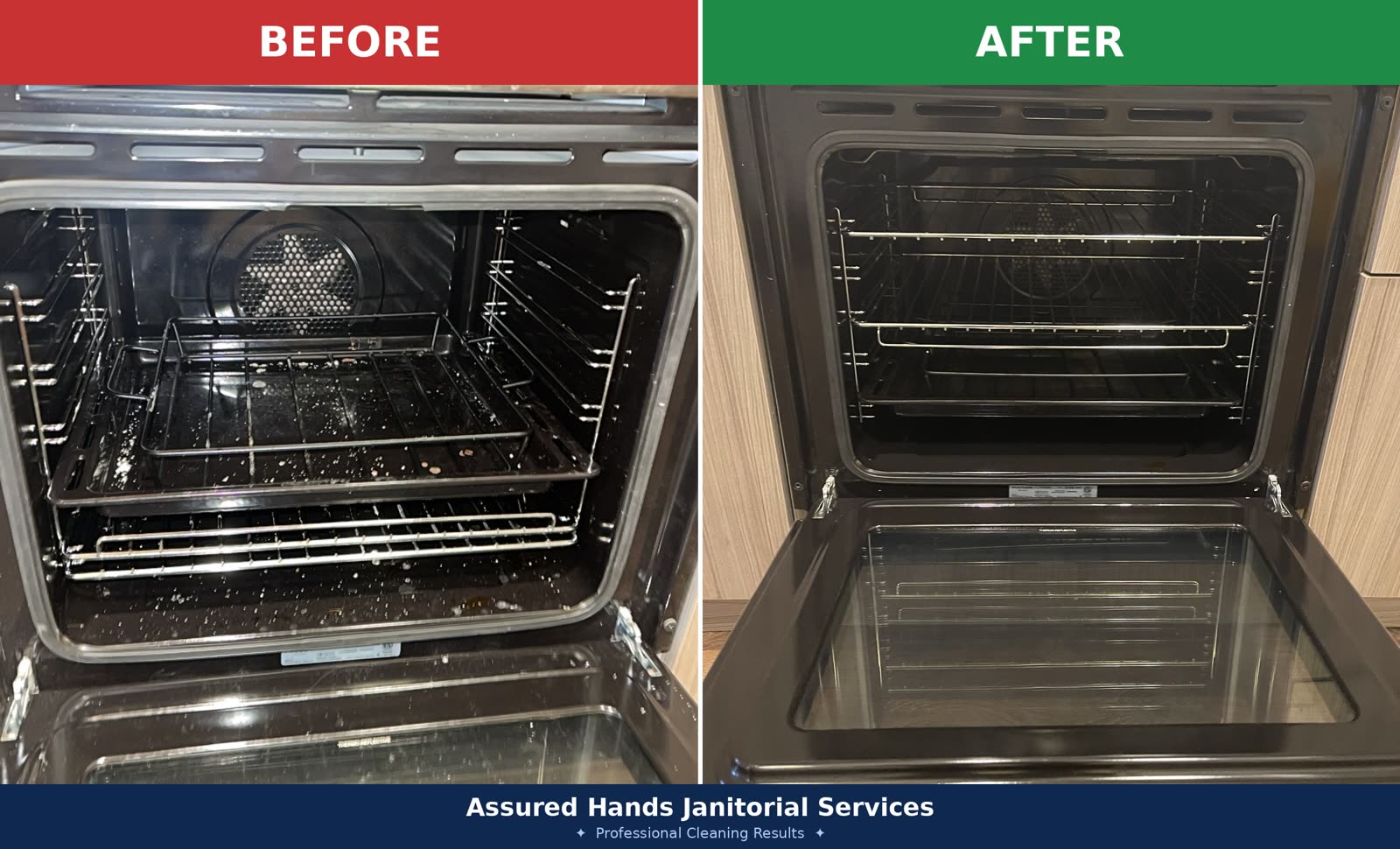 Move-out cleaning result in an Ontario rental — Assured Hands
