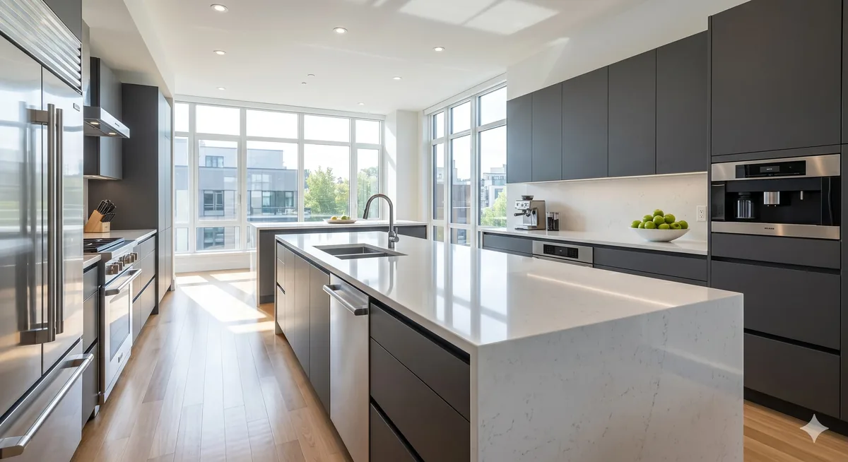Bright, professionally cleaned residential interior