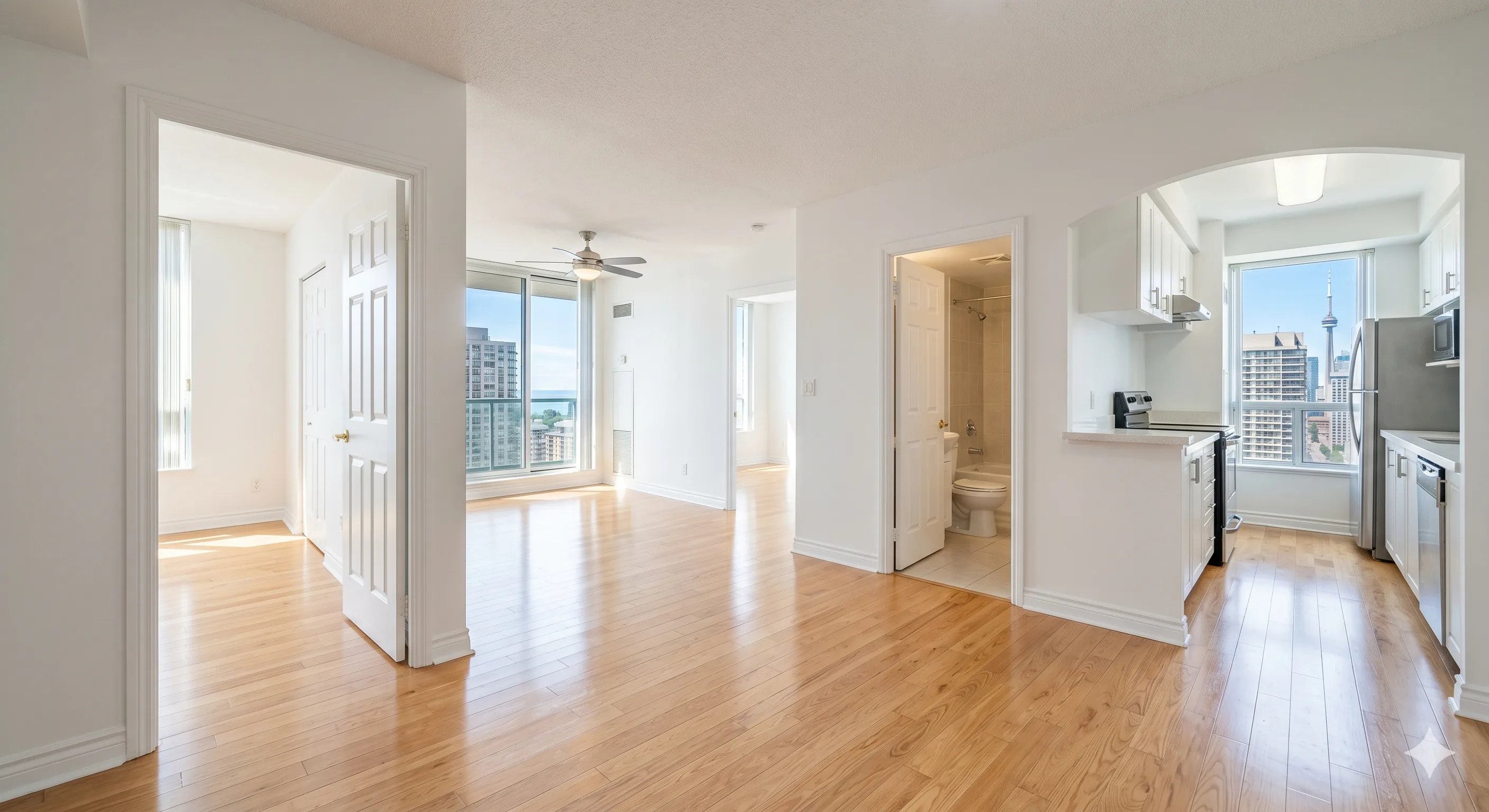 Move-in and move-out cleaning in an empty home