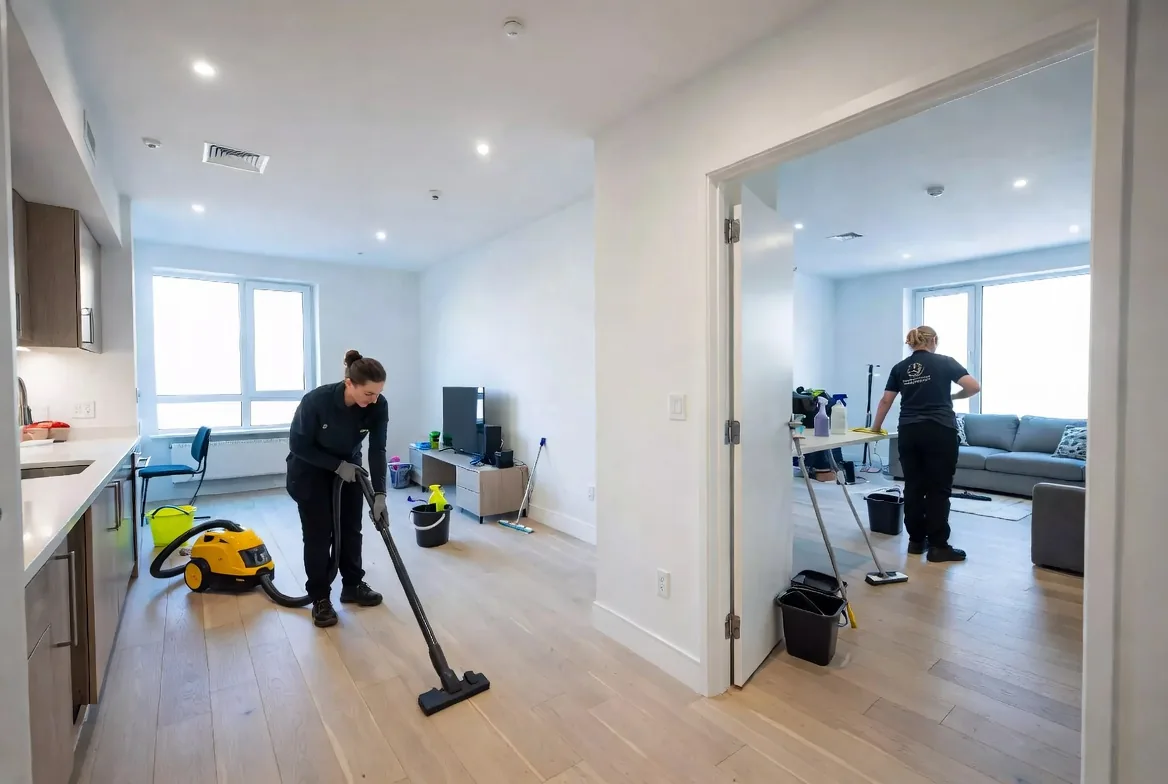 Professionally cleaned empty home prepared for a move-out