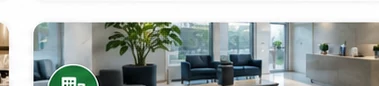 Clean managed-property lobby and common area