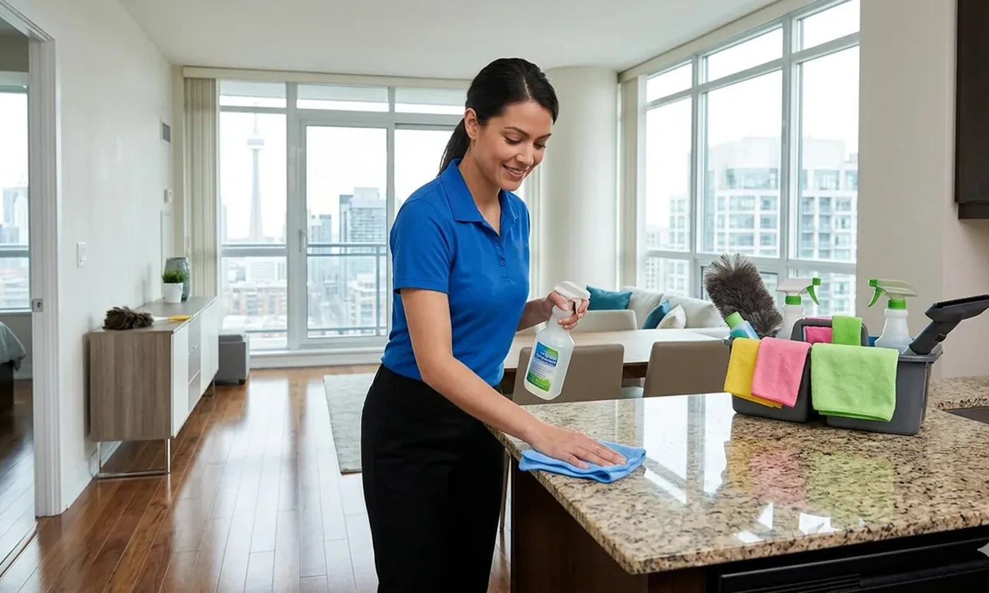 Fresh living space after recurring cleaning