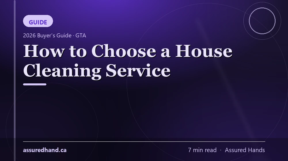 How to choose a house cleaning service