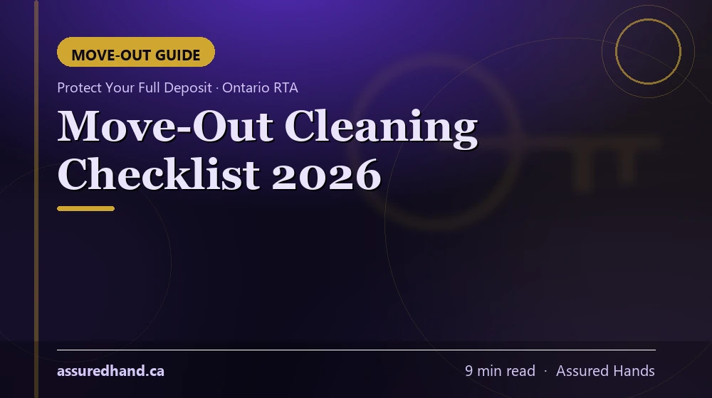 Move-out cleaning checklist